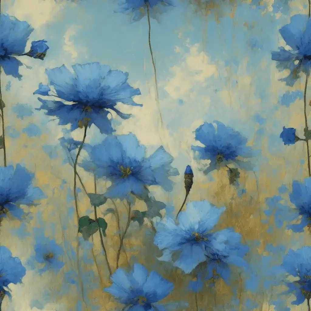 Blue Flowers – Granville Redmond
