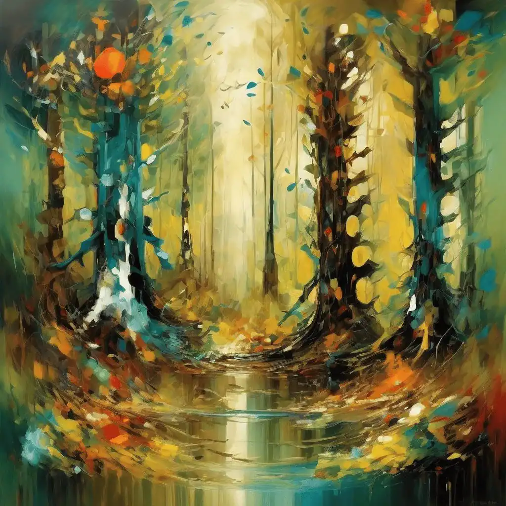 Abstract Forest Scene – Pietro Lazzari